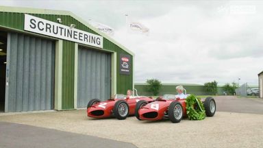 Brundle, Hill take the Ferrari 156 for a spin