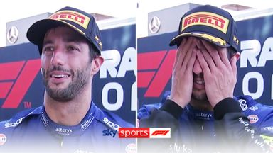 Emotional Ricciardo left speechless