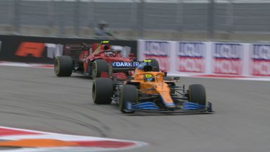 Norris passes Sainz for the lead!