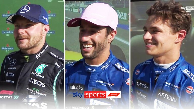 Top three reaction from the Italian GP