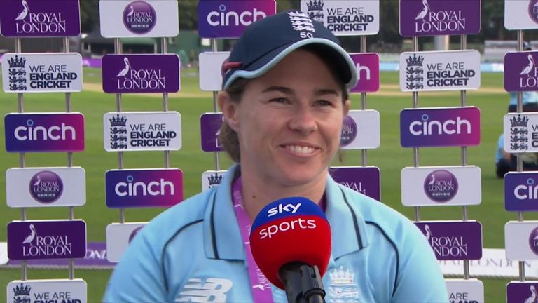 Tammy Beaumont was named player of the match after scoring a sensational 102 in England's victory over New Zealand in the fifth ODI