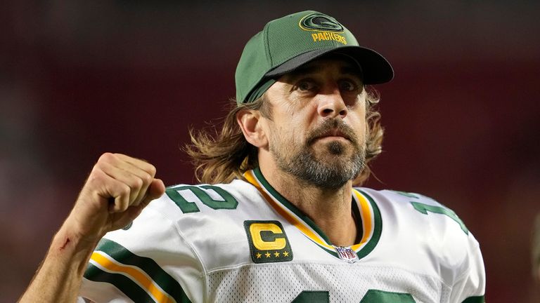 Aaron Rodgers and the Green Bay Packers are the current No.  1 in the NFC