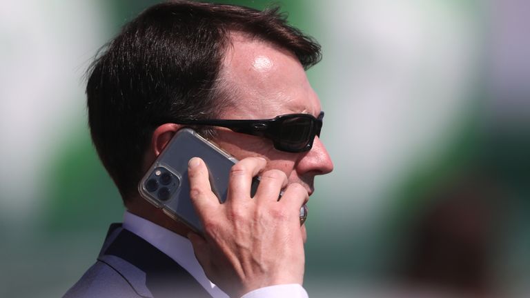 Dettori is waiting on a call from trainer Aidan O'Brien (pictured)