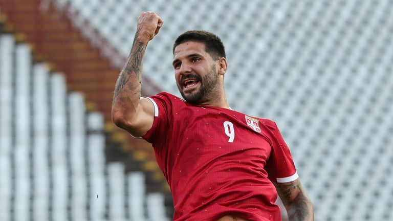 Alaksandar Mitrovic continued his fine run of form for Serbia