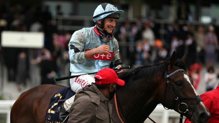 Alenquer and Tom Marquand after winning at Royal Ascot