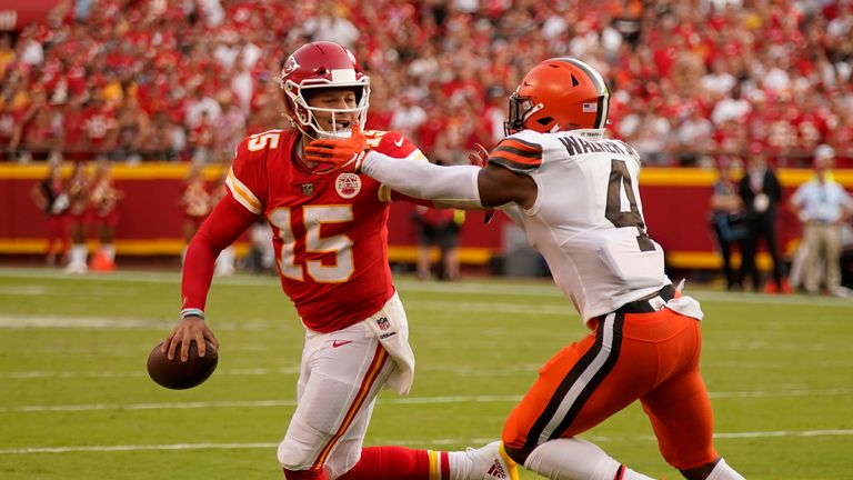 Cleveland Browns 29-33 Kansas City Chiefs: Patrick Mahomes leads