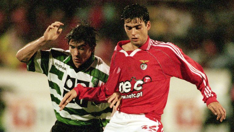 Diogo Luis in action for Benfica against Sporting Lisbon