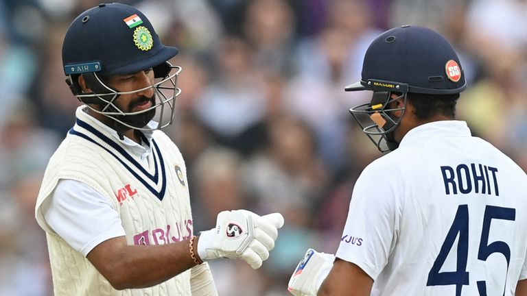 Cheteshwar Pujara and Rohit Sharma (Getty Images)