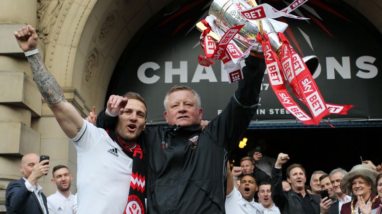 Wilder led the Blades to the League One title in his first season at Bramall Lane