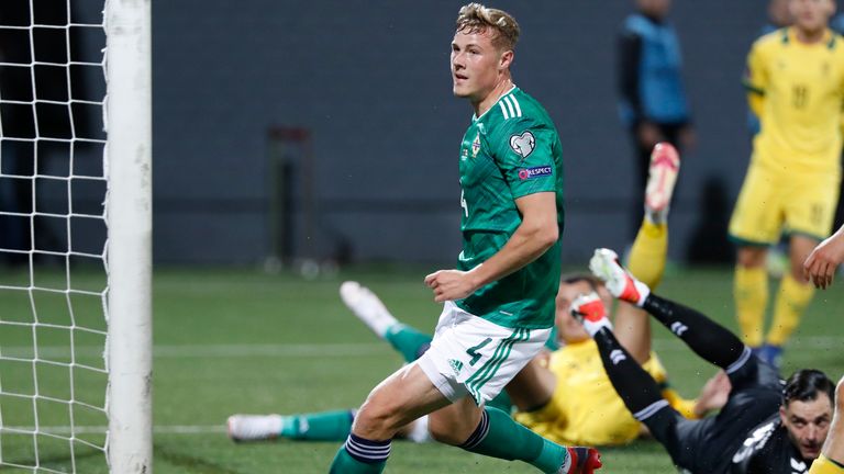 Daniel Ballard scored the opener for Northern Ireland