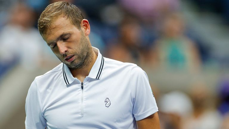 Dan Evans saw his US Open run come to an end at the hands of a ruthless Daniil Medvedev on Arthur Ashe Stadium