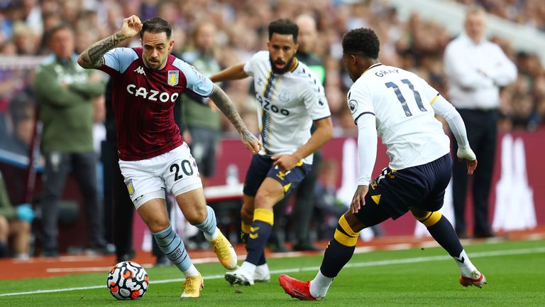 Danny Ings takes on Demarai Gray and Andros Townsend