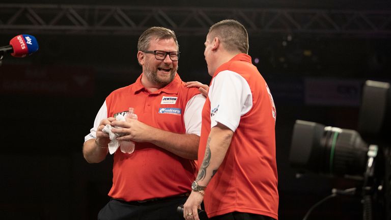 Dave Chisnall and James Wade moved into the World Cup of Darts second round despite being far from their best (Image: PDC)