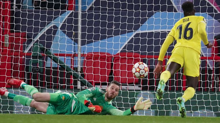 David de Gea made a string of superb saves against Villarreal