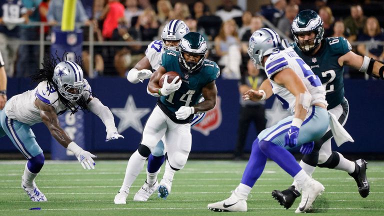 Philadelphia Eagles 21-41 Dallas Cowboys: Dak Prescott stars with three  touchdowns in first home game since injury, NFL News