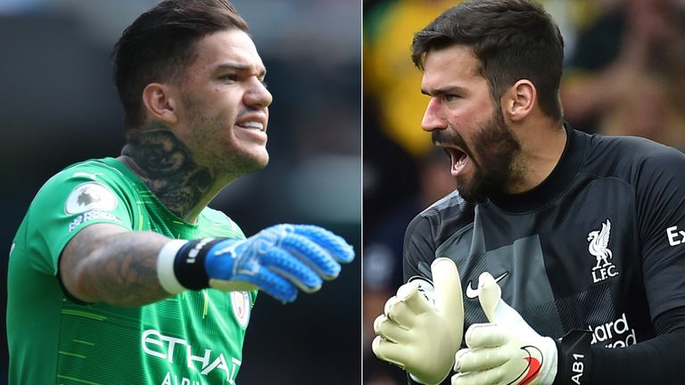 Getty: Premier League goalkeepers Ederson and Alisson