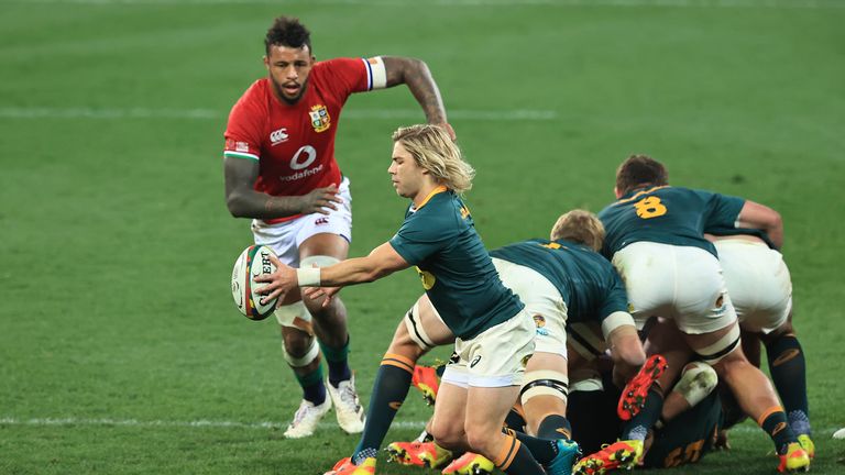 Faf de Klerk in action for South Africa