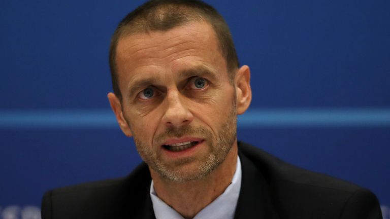 Le président de l'UEFA Alexandre Ceferin