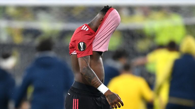 Fred shows his dejection during the defeat to Young Boys