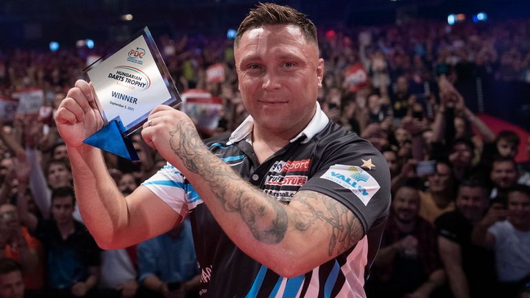 Gerwyn Price wins Hungarian Darts Trophy final in Budapest