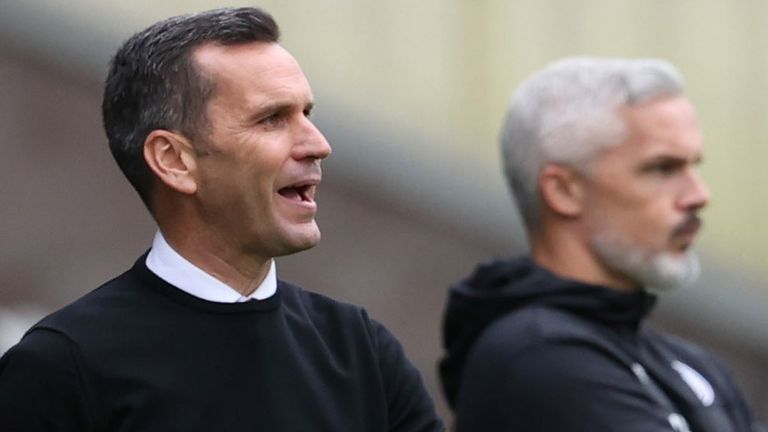 Aberdeen manager Stephen Glass and St Mirren boss Jim Goodwin