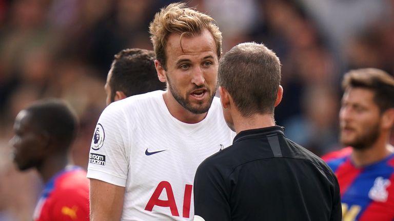 Harry Kane didn't have a shot against Crystal Palace