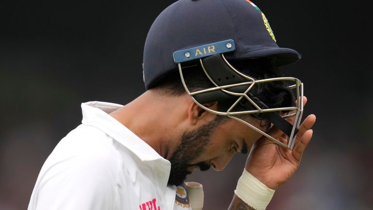 India batsman KL Rahul was unhappy with his dismissal in the fourth Test against England