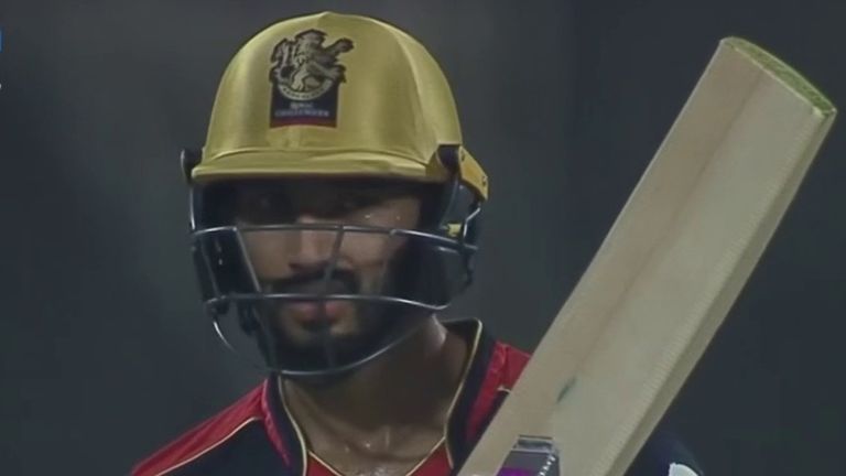 Devdutt Padikkal struck 70 off just 50 balls for Royal Challengers Bangalore, with three sixes and five fours