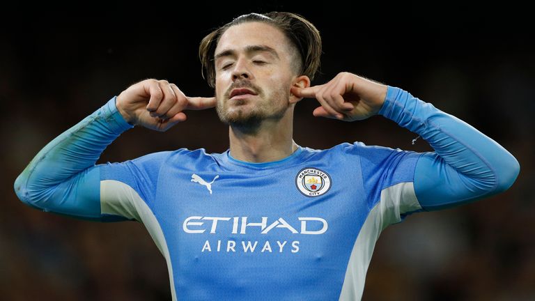 Jack Grealish soaks up the acclaim after netting in Man City's big win over RB Leipzig