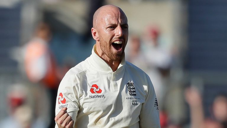 England spinner Jack Leach