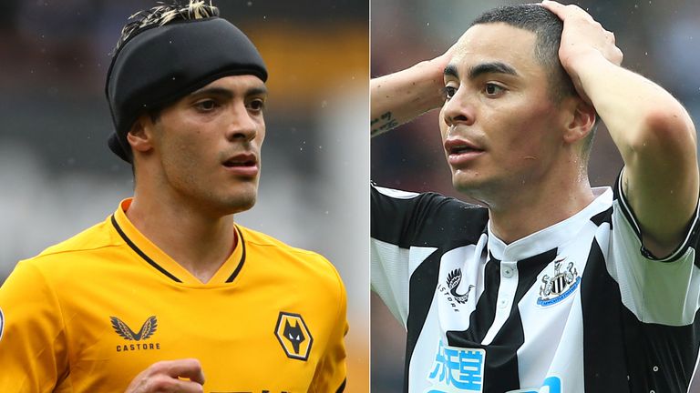 Getty: Raul Jimenez and Miguel Almiron