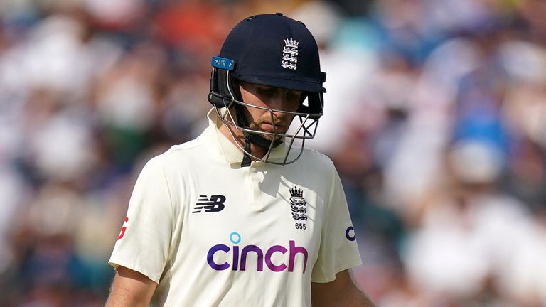 Joe Root&#39;s was one of 10 England wickets to fall on the final day of the fourth Test against India