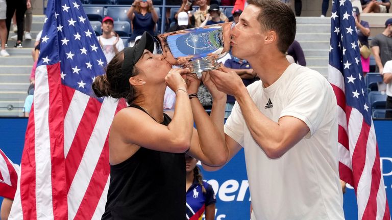 Joe Salisbury and Desirae Krawcyzk triumphed at the US Open mixed doubles