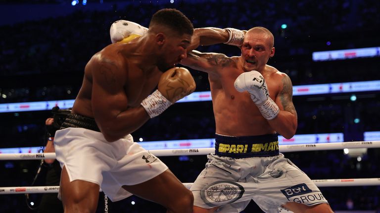 Anthony Joshua contre Oleksander Usyk, IBF, WBA, WBO et IBO Titre mondial des poids lourds, Tottenham Hotspur Stadium, Londres..25 septembre 2021.Photo de Mark Robinson Matchroom Boxing..