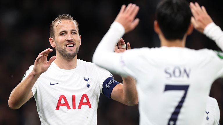 Substitutes Harry Kane and Heung-min Son combined for Spurs' fourth goal