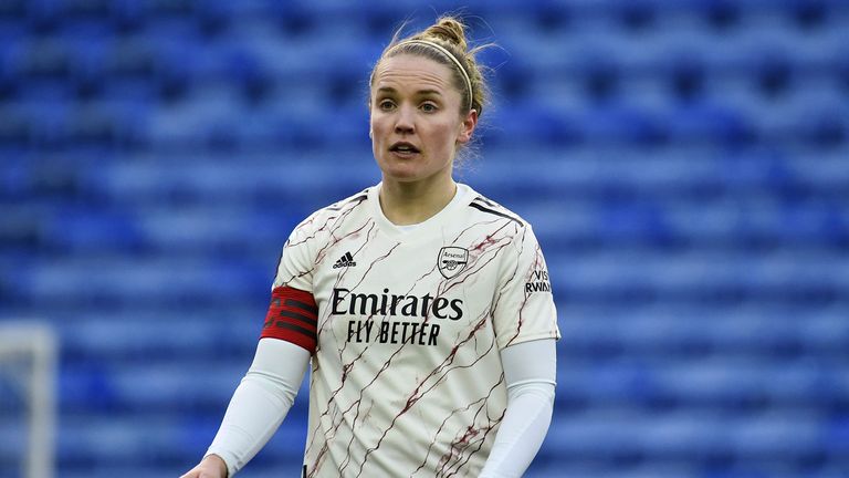 AP - Arsenal...s Kim Little during the English Women's Super League soccer match between Reading and Arsenal at the Madejski Stadium in Reading, England, Sunday, Jan. 17, 2021. (AP Photo/Rui Vieira)..