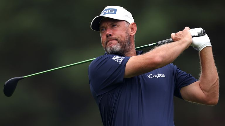 Lee Westwood during the second round of the BMW PGA Championship