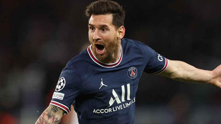 Lionel Messi scored his first goal for PSG to put them 2-0 up against Man City