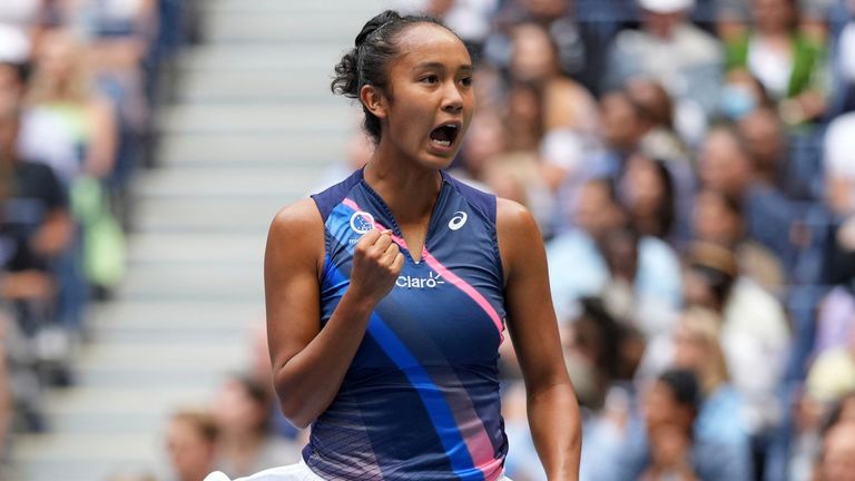 Leylah Fernandez, US Open, (Darren Carroll/USTA via AP)