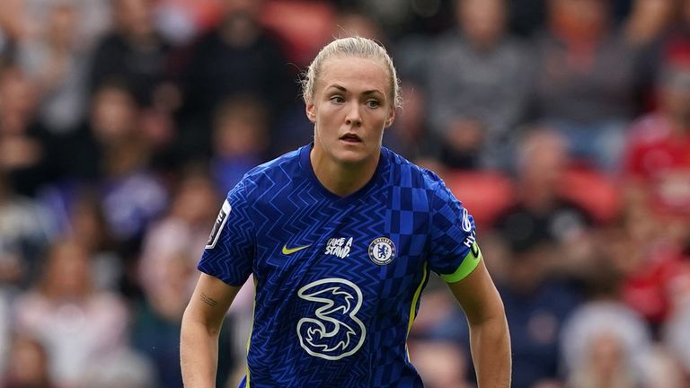 Chelsea's Magdalena Eriksson during the FA Women's Super League match at Leigh Sports Village, Leigh