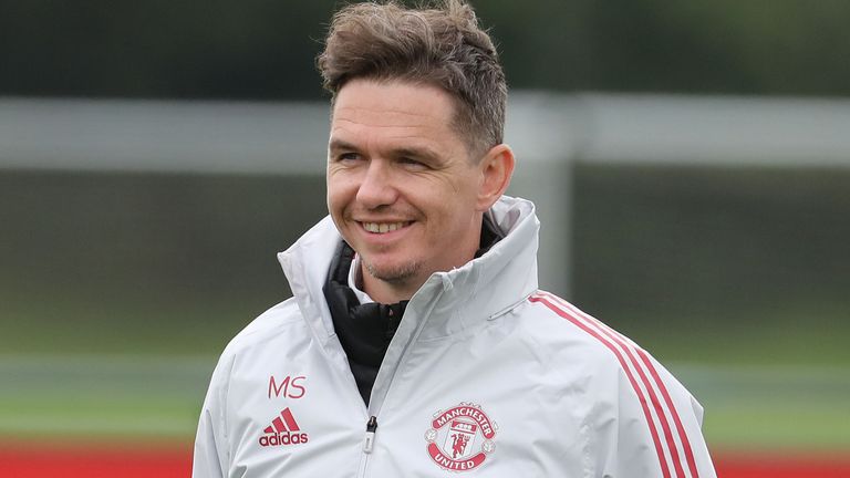 Manchester United Women head coach Marc Skinner (Getty) 