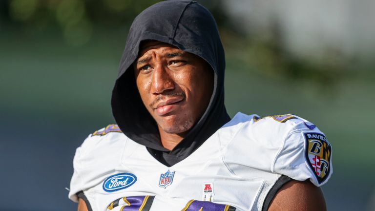 Baltimore Ravens cornerback Marcus Peters (AP)