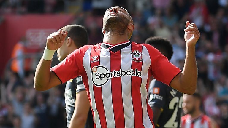Nathan Redmond reacts after his goal is ruled out for offside