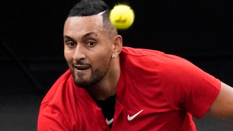 Nick Kyrgios has been in action at the Laver Cup in Boston