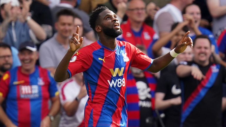 Odsonne Edouard scored twice on his Crystal Palace debut