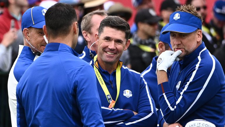 Martin Kaymer (left) was a vice-captain at Whistling Straits, while Ian Poulter (right) was part of the backroom staff in 2016