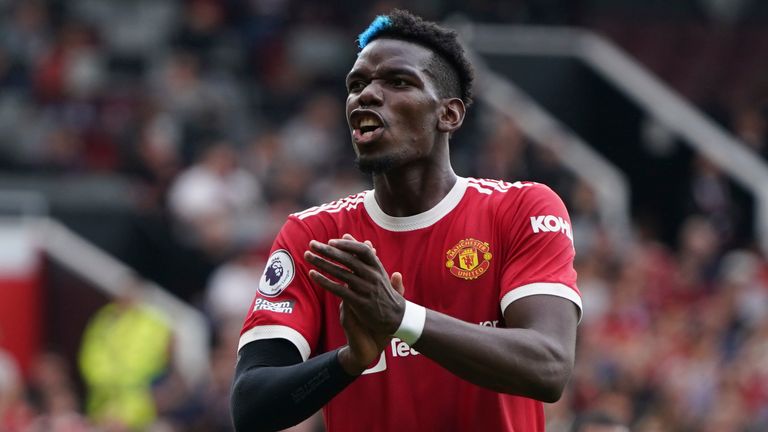 Reacția lui Paul Pogba la Manchester United (AFP)