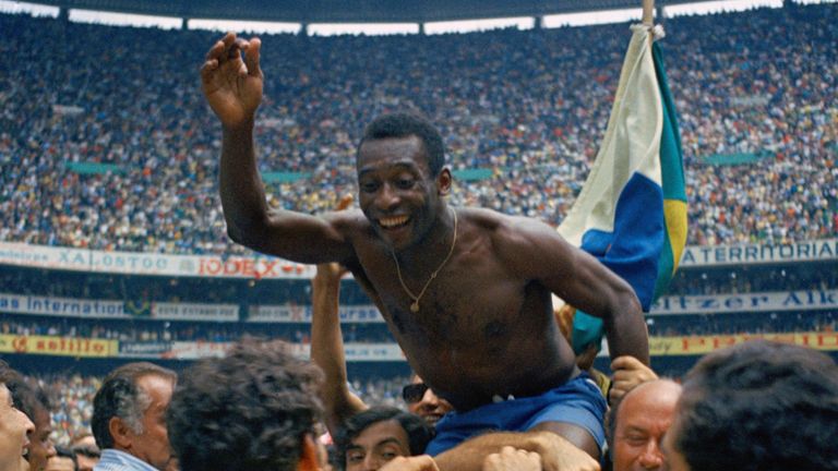 Pele won the last of his three World Cups with Brazil in 1970