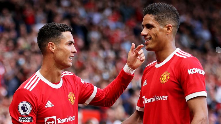 Raphael Varane made his home debut in the 4-1 win over Newcastle