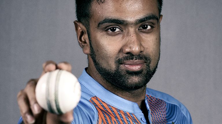 Ravichandran Ashwin poses ahead of the ICC Twenty20 World Cup on March 8, 2016 in Kolkata, India.